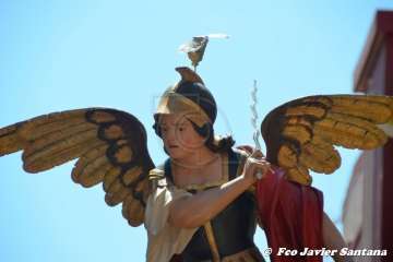 Telde rinde pleitesía a San Miguel en Valsequillo (Foto Francisco Javier Santana y TA)